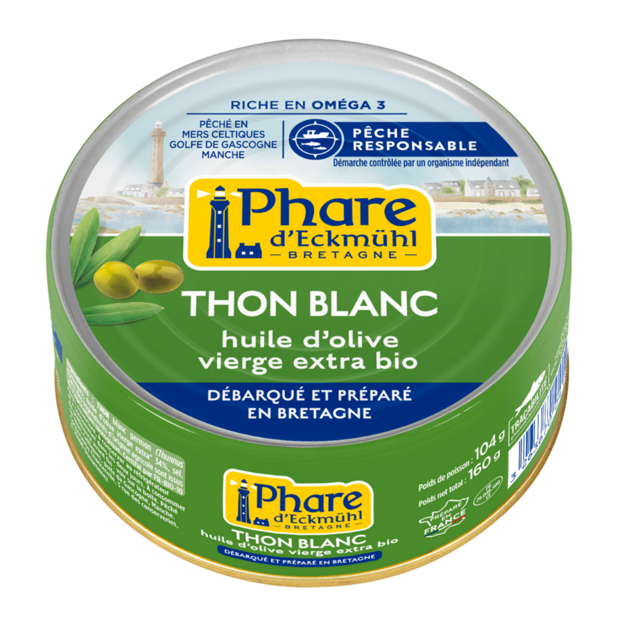 thon blanc huile d'olive vierge extra bio